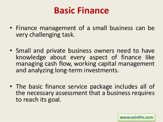 basic financial management for small business pdf importance of financial management in modern business